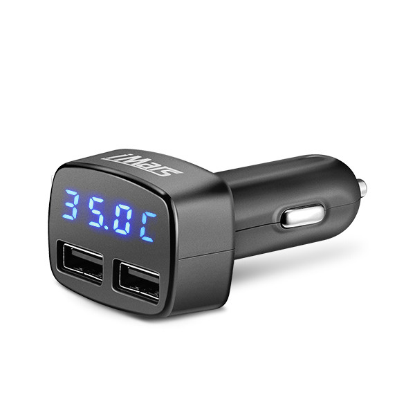 4 in 1 Dual USB Car Charger Adapter 5V 3.1A Bullet Car Charger for Cell Phone iPhone