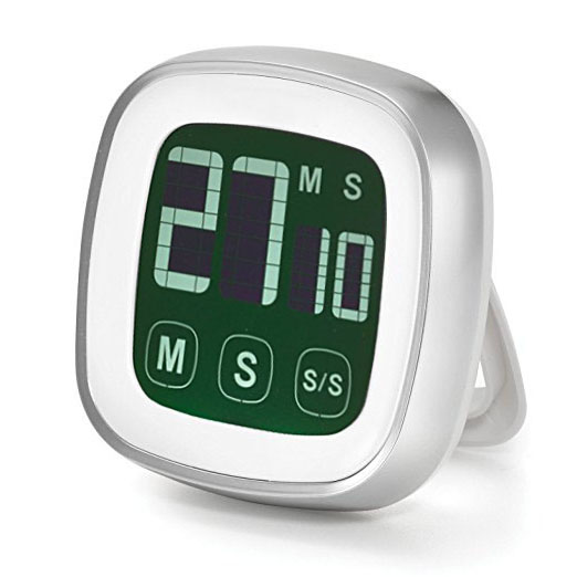 Touchscreen Digital Timer with Loud Alarm Backlit Display for kitchen cooking BBQ