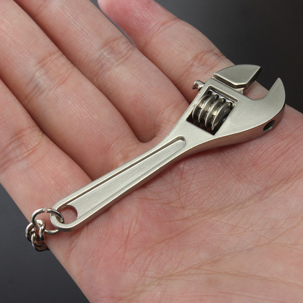 Creative Portable Mini Tool Model Wrench Spanner Key Chain Ring