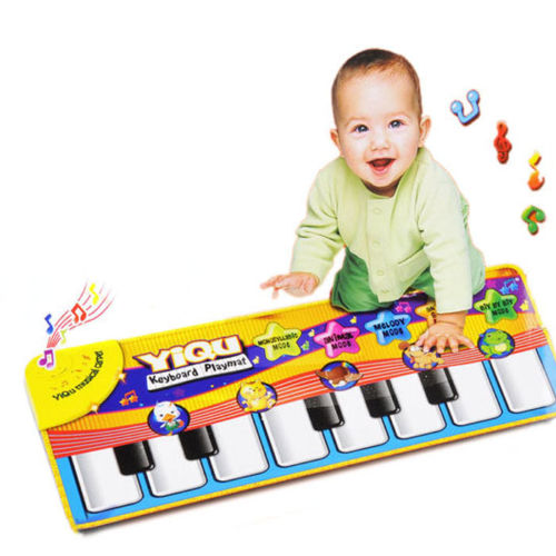 Children Touch Play Keyboard Musical Music Crawl Carpet Mat Pads Cushion Rugs Learn Toys Gift