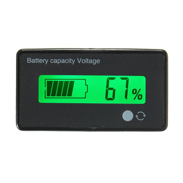 8-70V LCD Acid Lead Lithium Battery Capacity Indicator Digital Voltmeter Tester