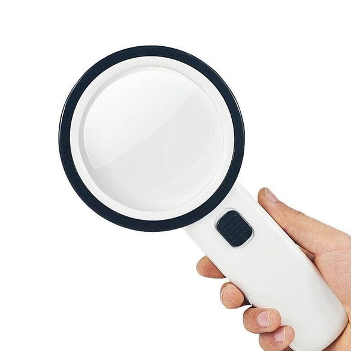 Illuminated 30x Magnifier Handheld 12-LED Lighted Magnifying Glass