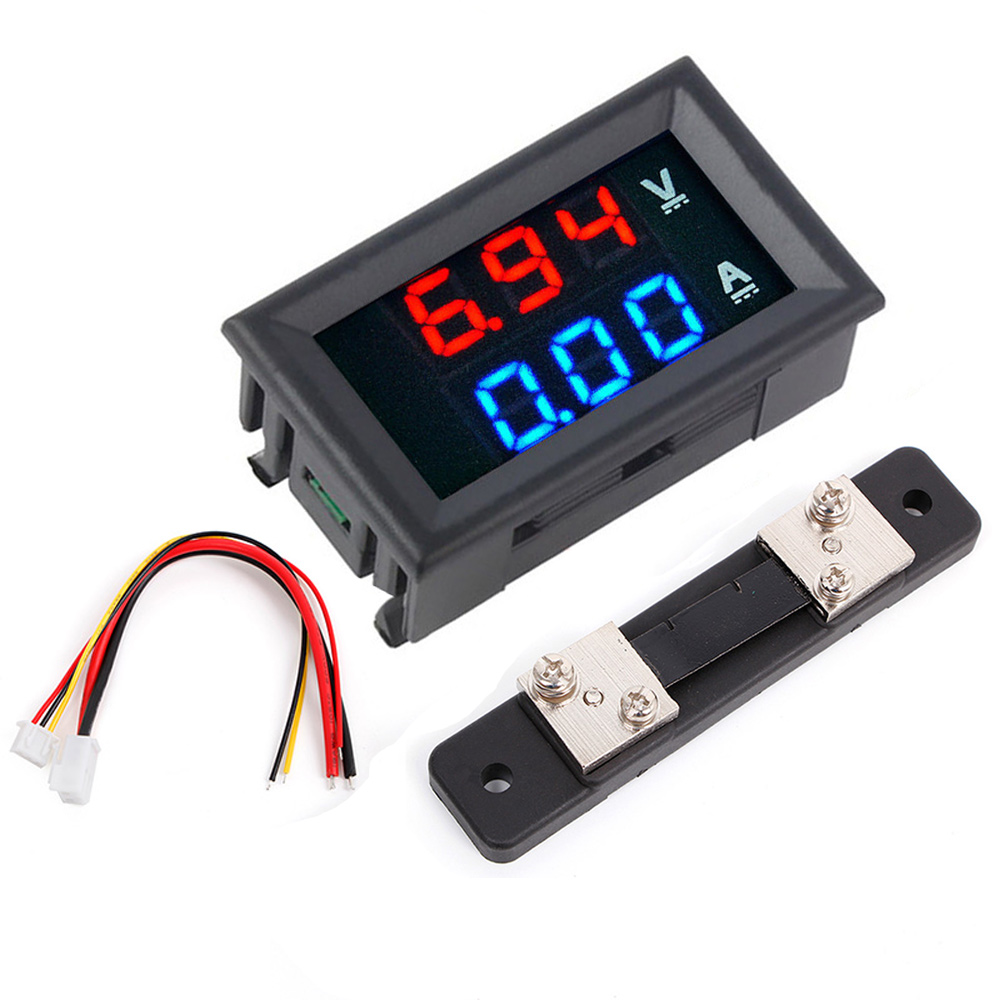Dual LED Display Mini Digital Voltmeter Ammeter Panel Volt Voltage Current Meter Tester