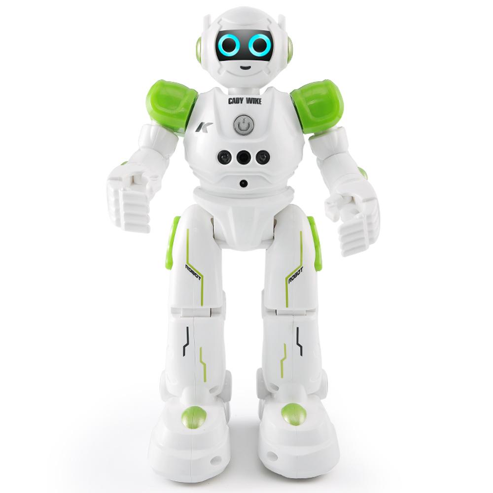 Smart RC Robot Gesture Sensing Touch Intelligent Dancing Patrol Toy - Green