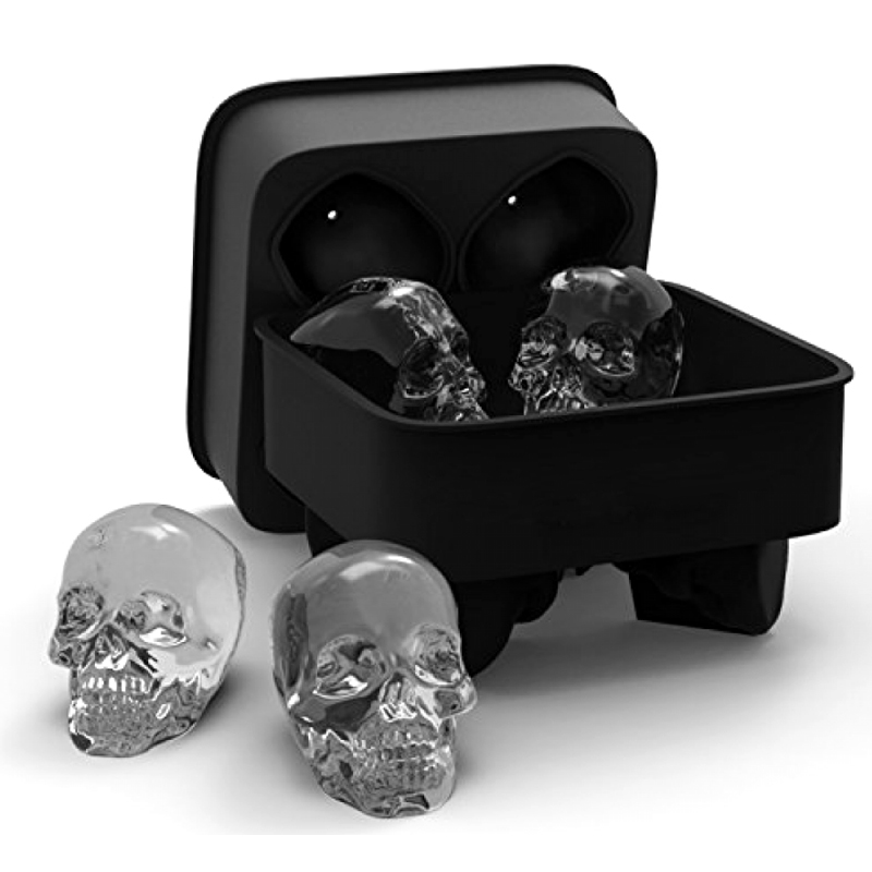 3D Skull Silicone Ice Cube Mold Tray Skull Ice Cube Maker