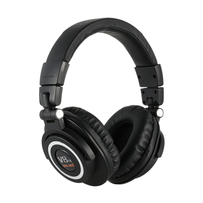 Foldable Noise Cancelling Heavy Bass Bluetooth Headphone with Microphone - Black