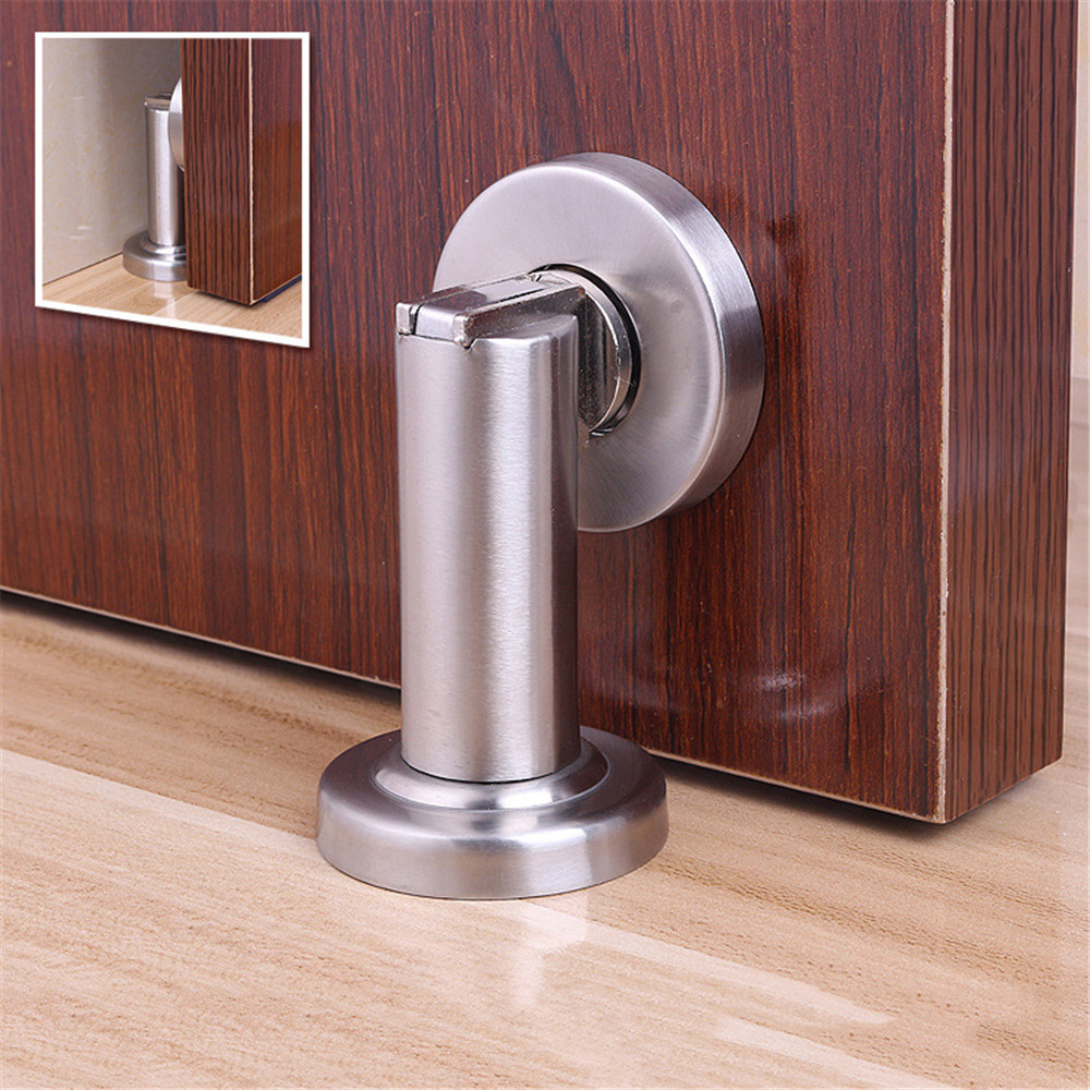 Stainless Steel Door Stopper Strong Magnetic Doormagnet Suction - Silver