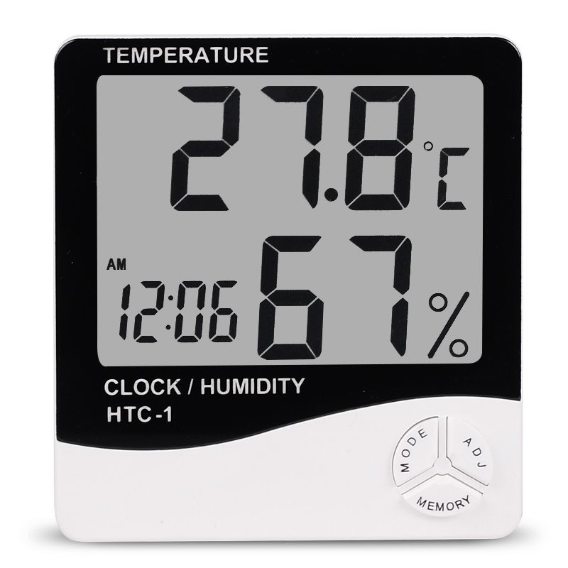 Digital LCD Digital Alarm Clock Thermometer Hygrometer Room Table