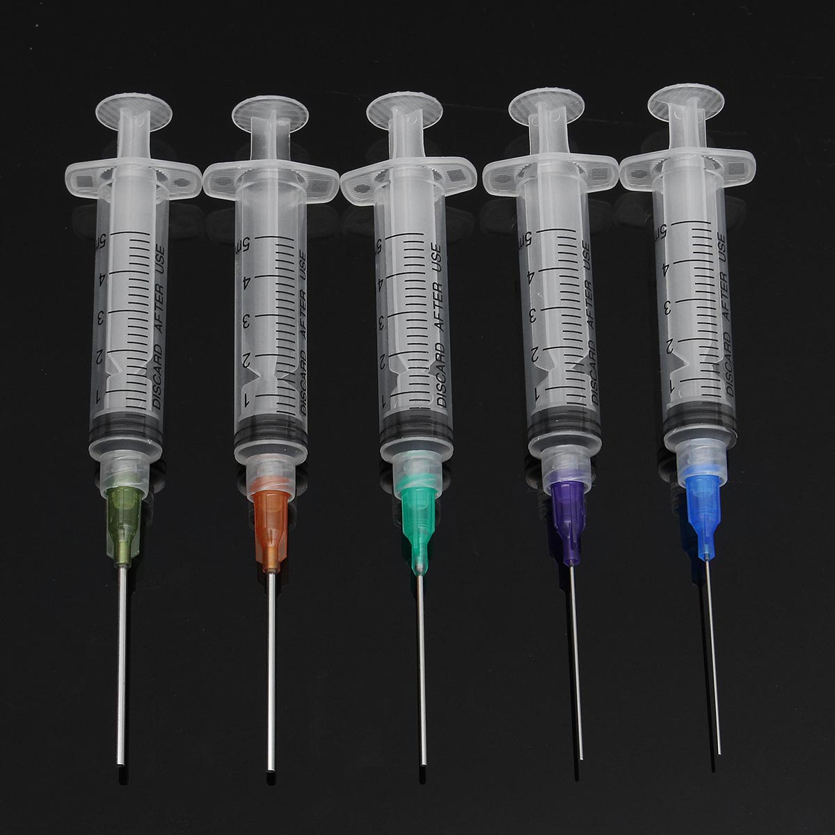 5pcs 5ml Syringe Dispensing Needle Kits for Refilling and Measuring Liquids