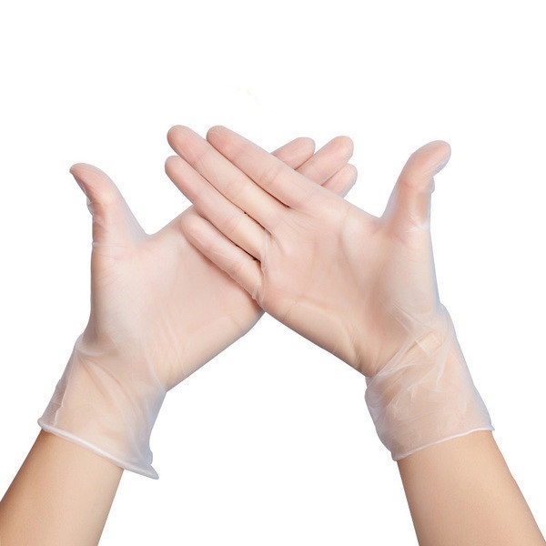 20Pcs Disposable PVC BBQ Gloves Waterproof Antibacterial Anti-virus - Size S
