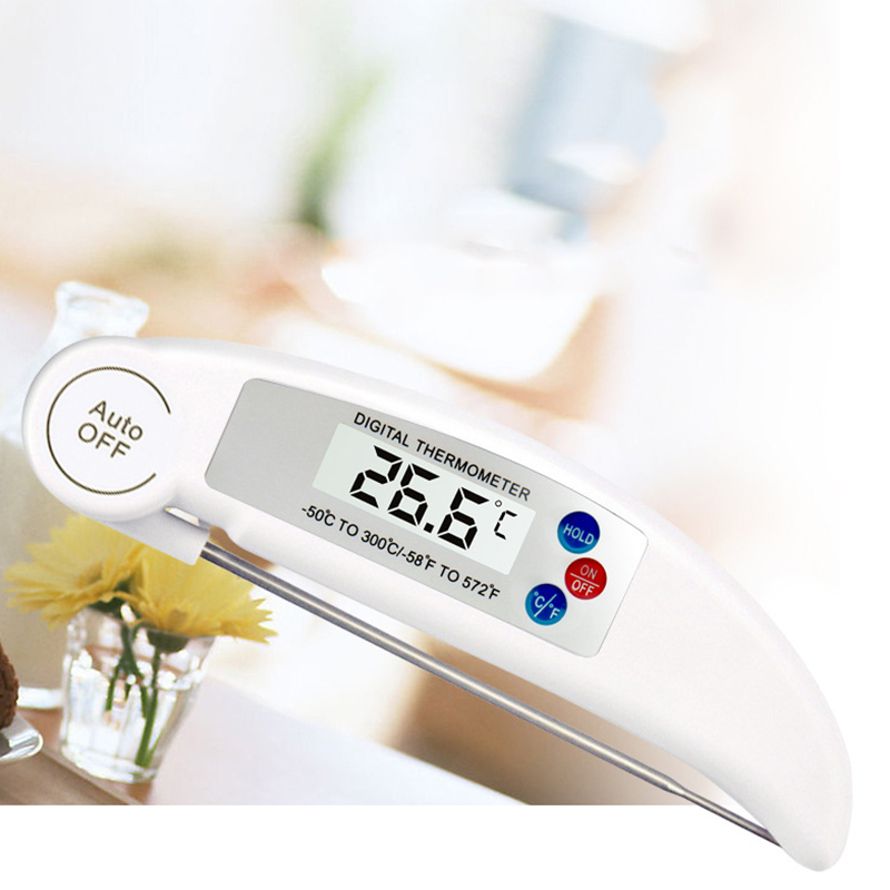 Thermometer Probe Digital Grill Instant Read Meat Food Cooking Grill Kitchen White Colour