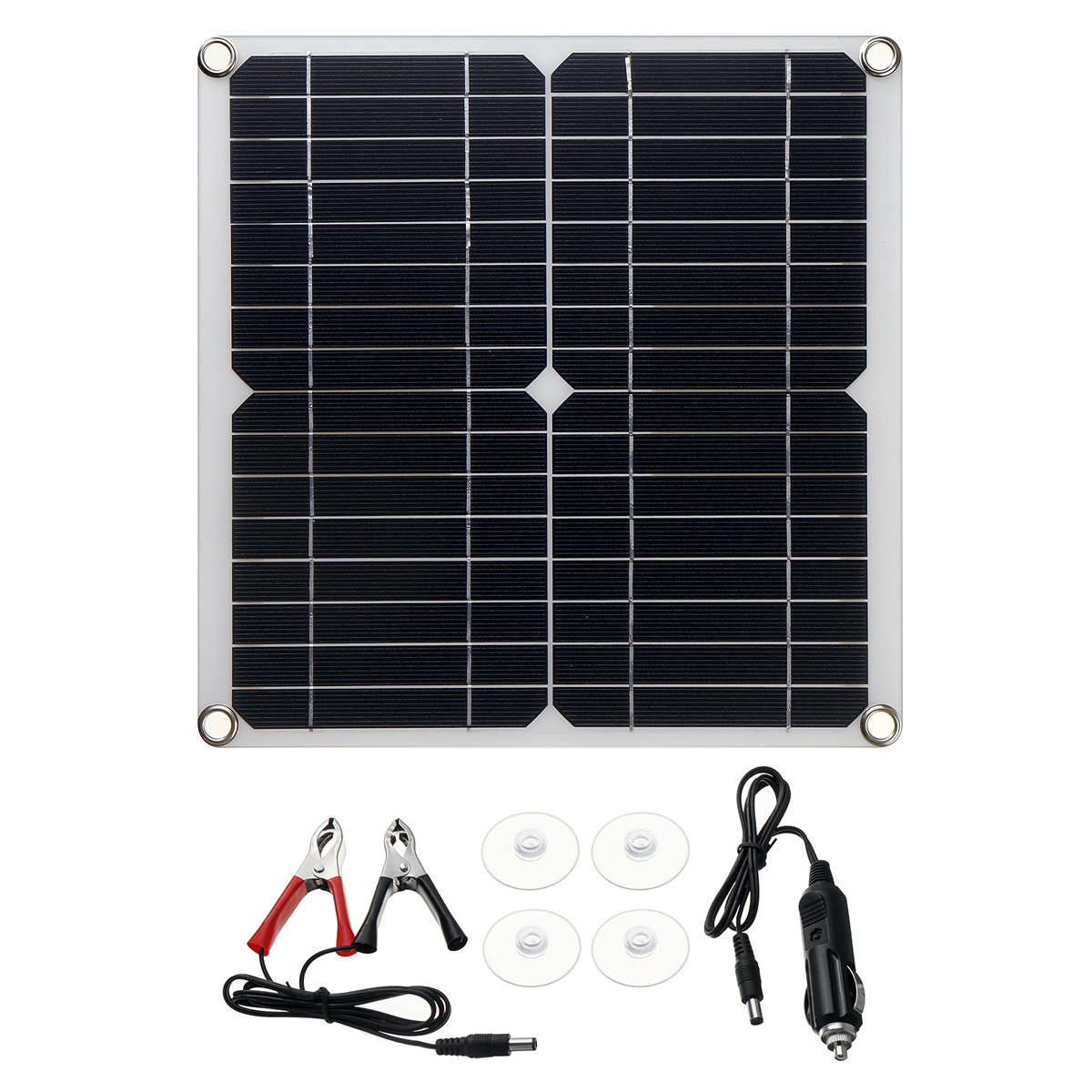 20W Solar Panel Battery Charger Monocrystalline High Conversion Rate Solar Power Kit with 10/20/30A Solar Charger Controller