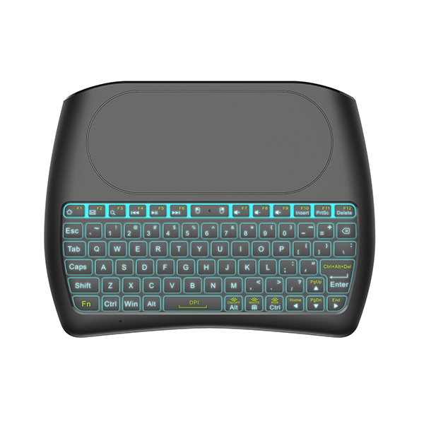 Mini I8 D8-S Silk screen Version wireless 2.4GHz keyboard MX3 Air Mouse Black Colour
