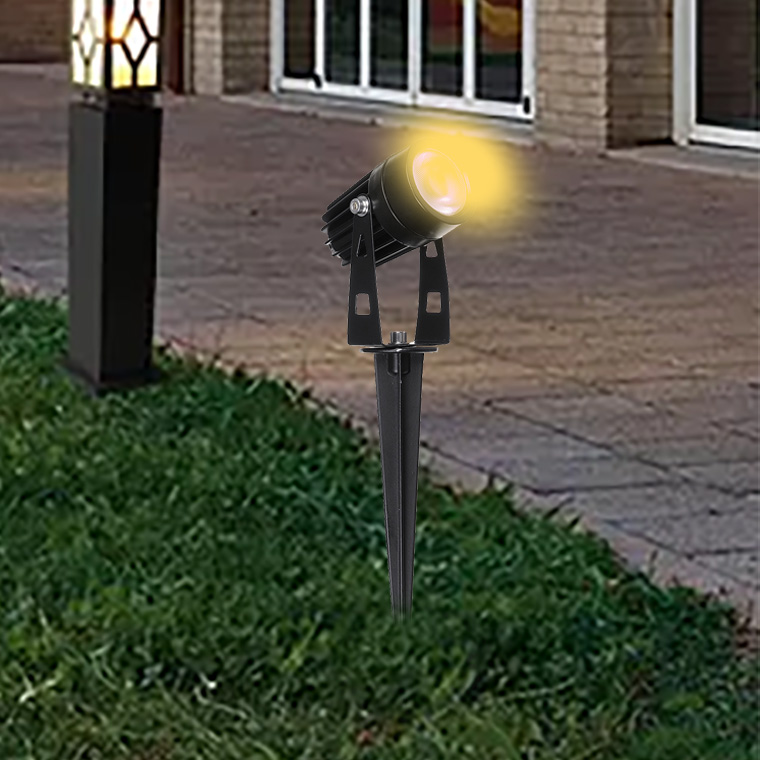 2PCS 5W COB LED Lawn Lamp Warm White Waterproof Garden Spotlights Landscape Yard Light AC/DC12V