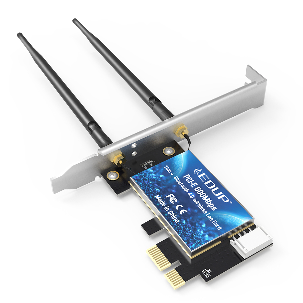 EDUP WiFi Adapter Wireless bluetooth Adapter Dual Band PCI Express Network Card Long Range WiFi Card for PC
