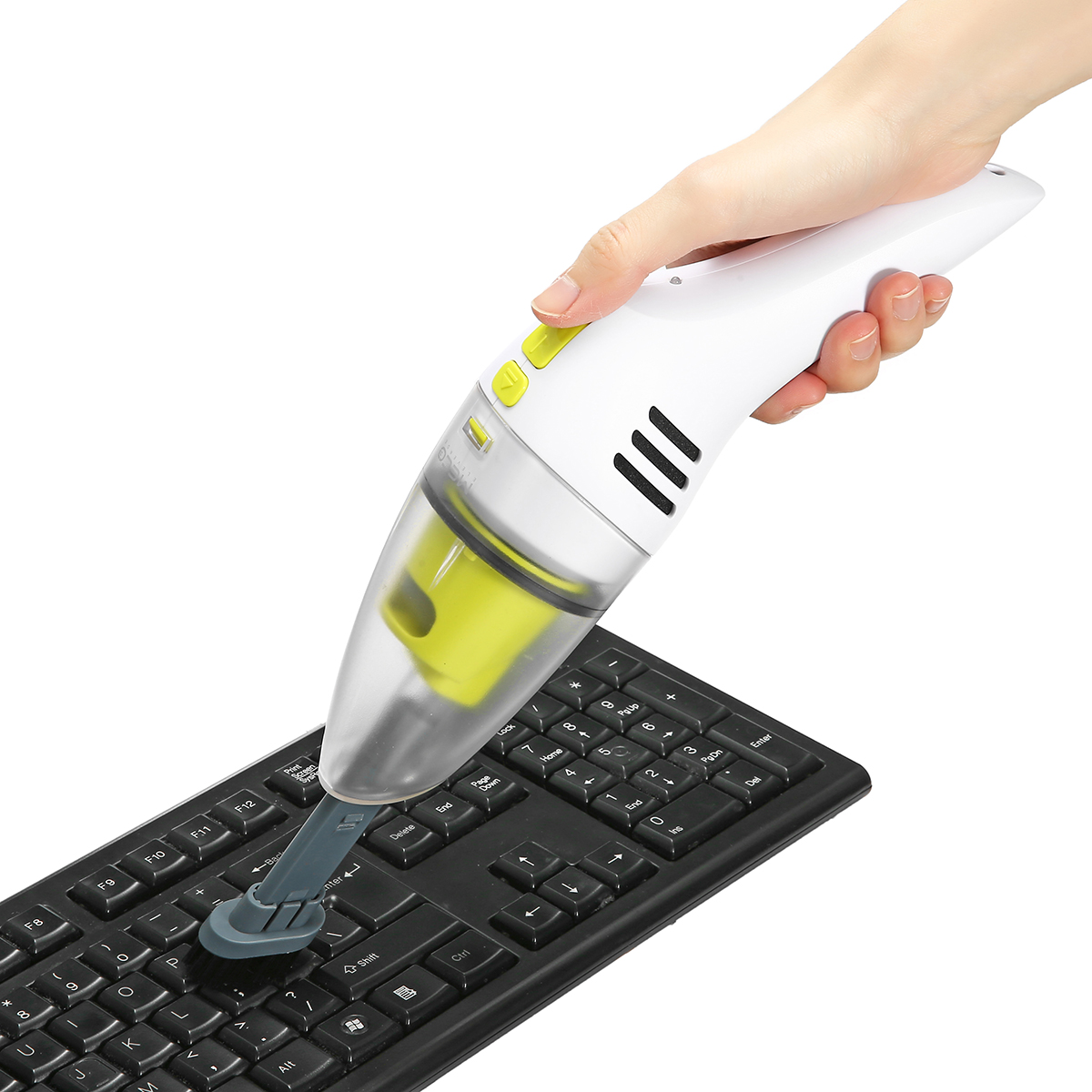 MECO Keyboard Cleaner Rechargeable Mini Vacuum Wet Dry Cordless Desktop Vacuum Cleaner for Cleaning Dust Hairs Crumbs Scraps