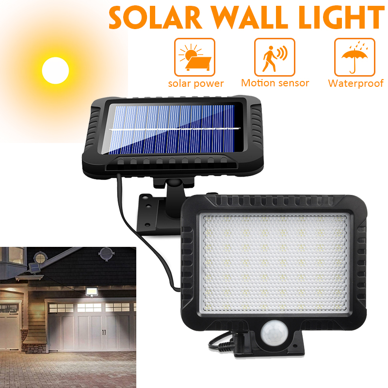 56 LED Solar Power Light PIR Motion Sensor Security Waterproof Outdoor Solar Lights Garden Wall Lamp