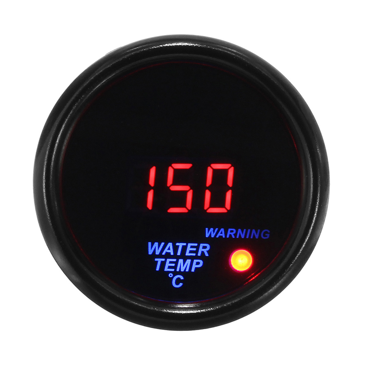 2'' 52mm 20-150 Water Temperature Gauge Digital LED Display Black Face Sensor