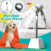 Pet Hair Dryer Holder 180 Degree Rotating Hair Dryer Bracket Dog Dry Hair Convenient Practical Dog Grooming Cleaning Supplies