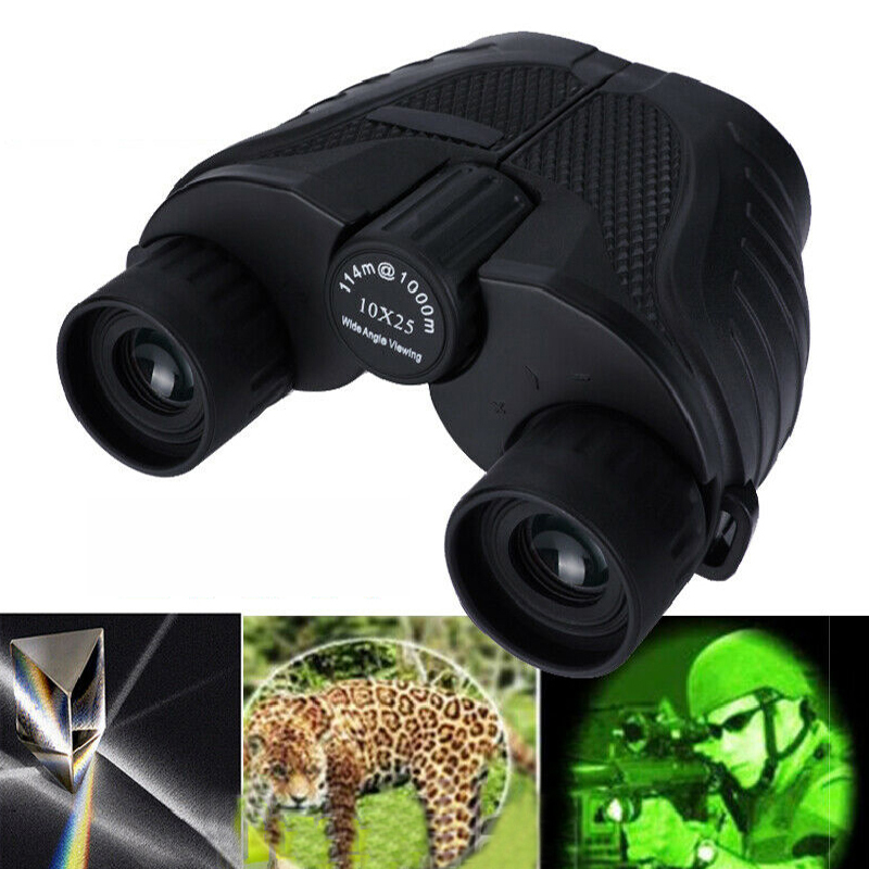 10X25 HD Mini Binocular Outdoor Night Vision BAK4 Prism Telescope High Power Waterproof Traveling Camping Binoculars