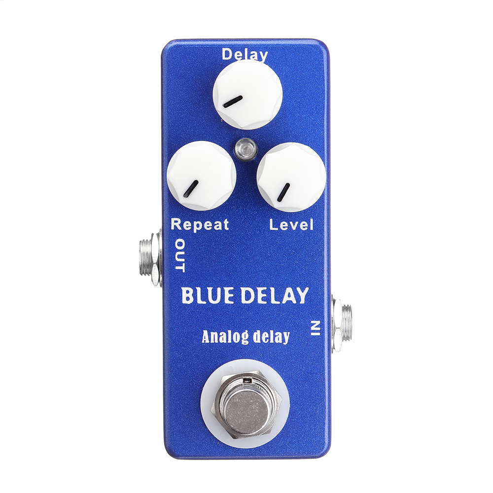 Guitar Effects Mosky Deep Blue Delay Mini Guitar Effect Pedal True Bypass On For Acousctic Electric Guitar Blue Color