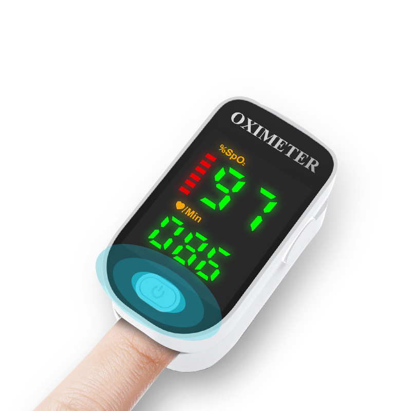 Finger Clip Pulse Oximeter Portable Blood Oximeter Color Screen Finger Clip Blood Oxygen Saturation Detector Health Care Supply