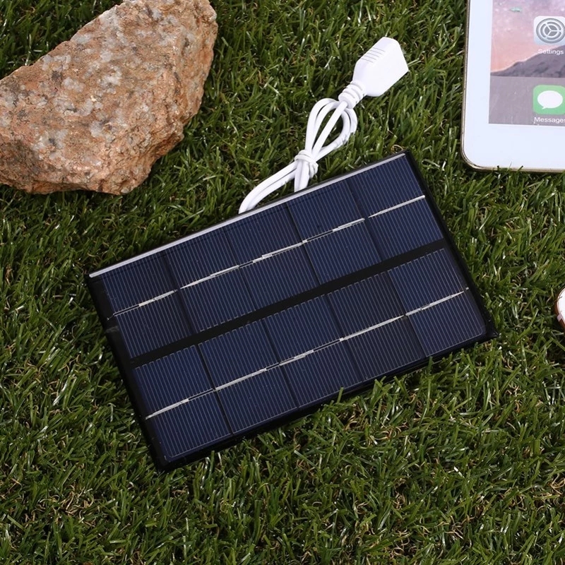 5W 5V USB Solar Panel Outdoor Portable Solar Charger Pane Climbing Fast Charger Polysilicon Travel DIY Solar Charger Generator