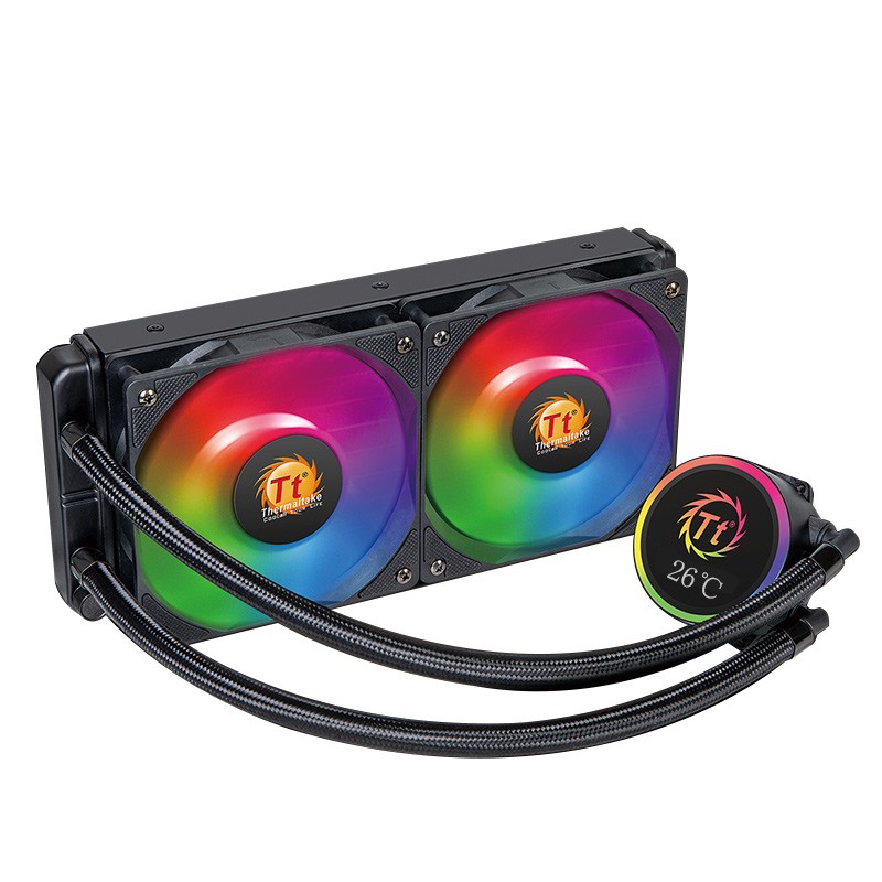 Thermaltake 240 ARGB AIO Integrated CPU Water Cooling Radiator Fluid Cooler Temperature Display For Intel & AMD