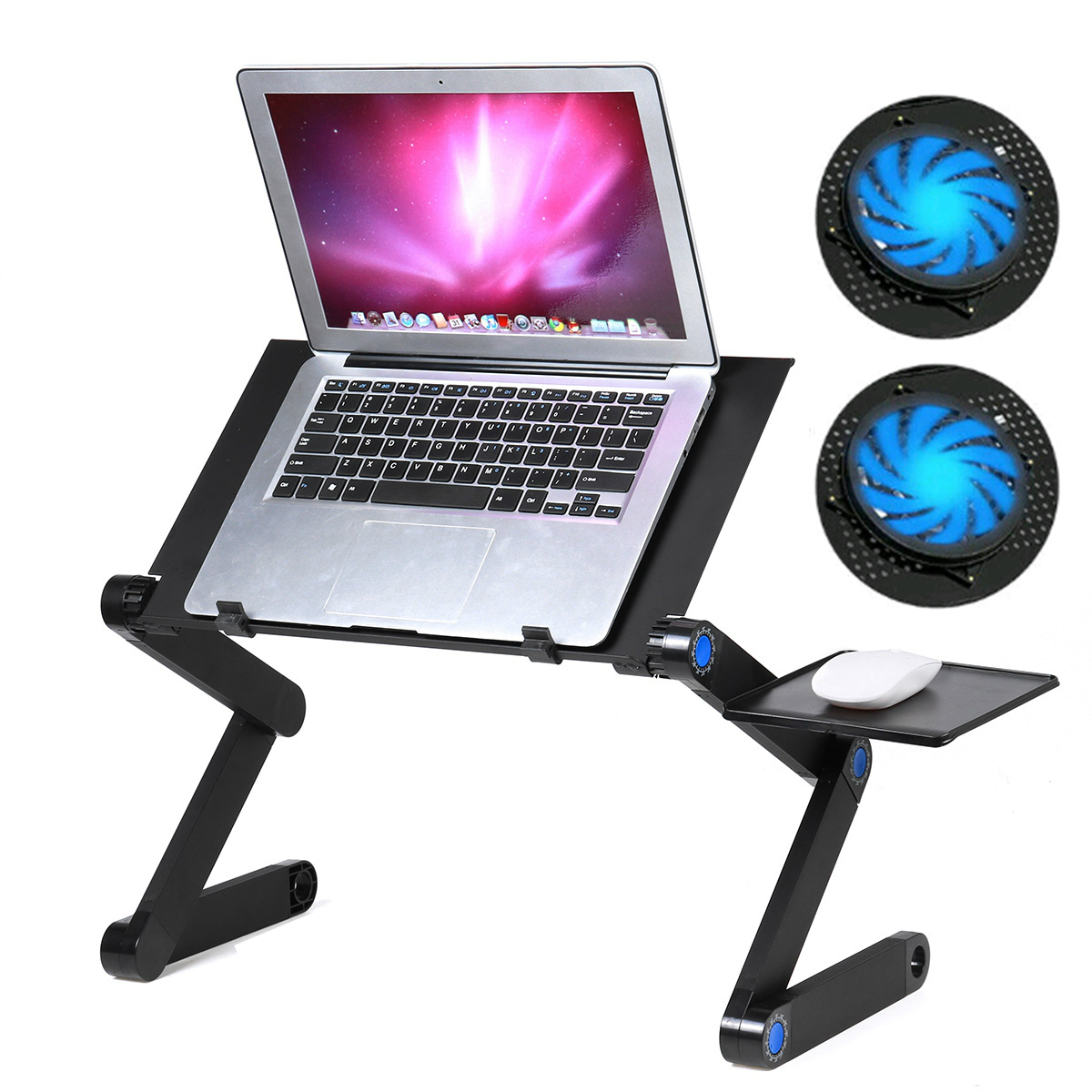 Multifunctional Folding with USB Cooling Fan Laptop Desk Table TV Bed Computer Mackbook Desktop Holder