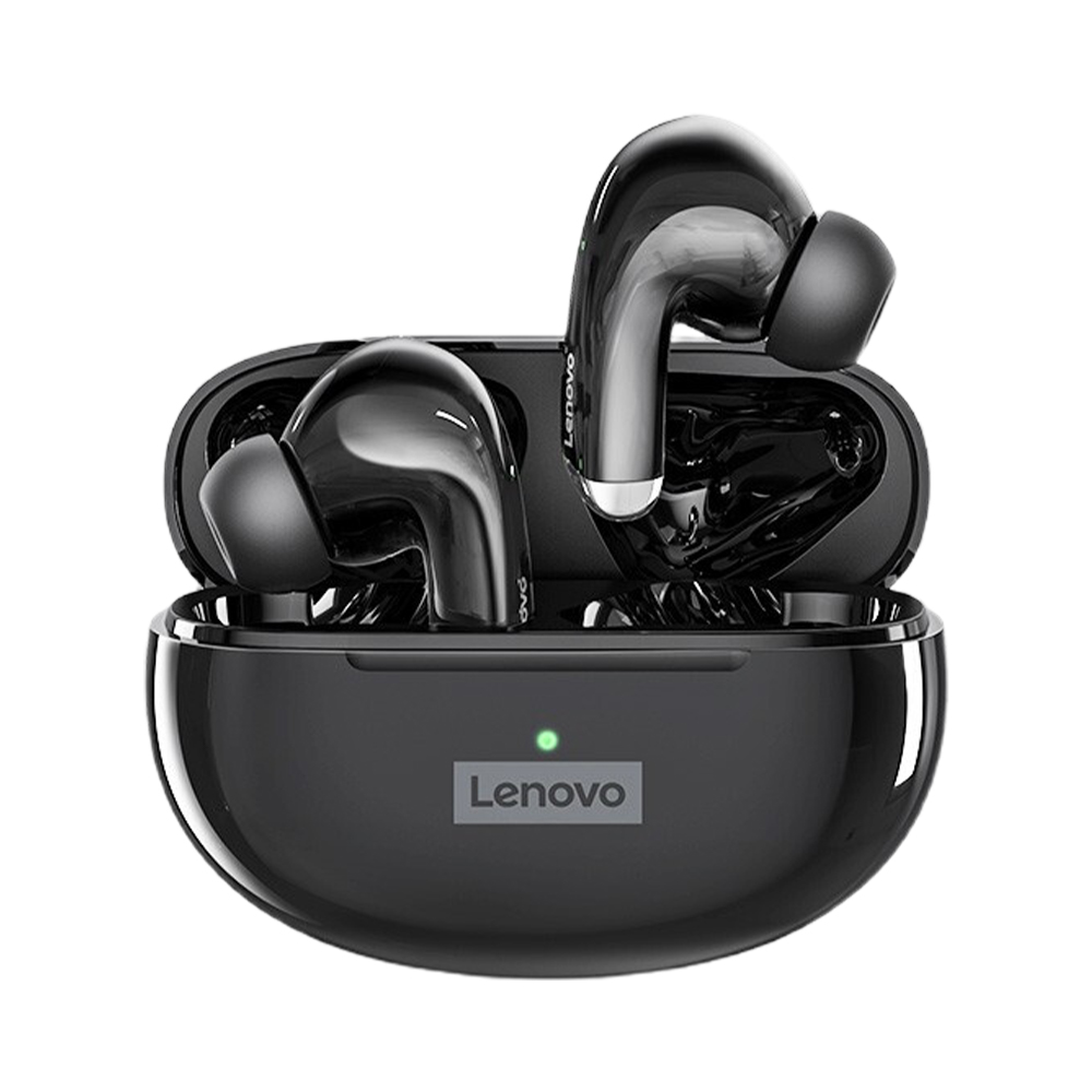 Lenovo LP5 TWS bluetooth 5.0 Headphones ENC Noise Cancellation Low Delay Gaming Earbuds 13mm Dynamic Driver - Black Colour