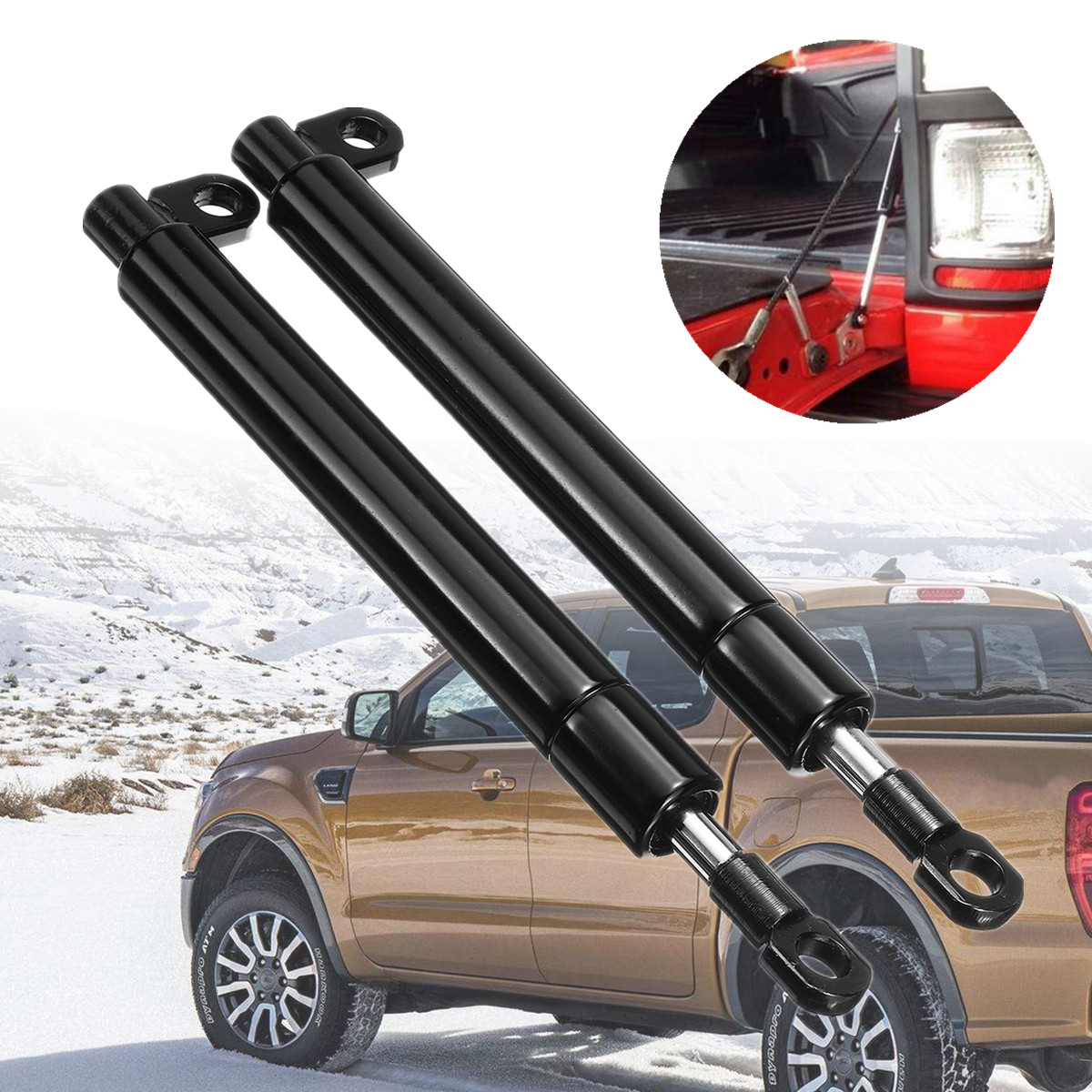 1 Pair Rear Tailgate Slow Down and Easy Up Strut Kit For Ford PX Ranger 2011-2017