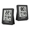 2PCS ELEGIANT Indoor Temperature Humidity Monitor Digital Thermometer Hygrometer