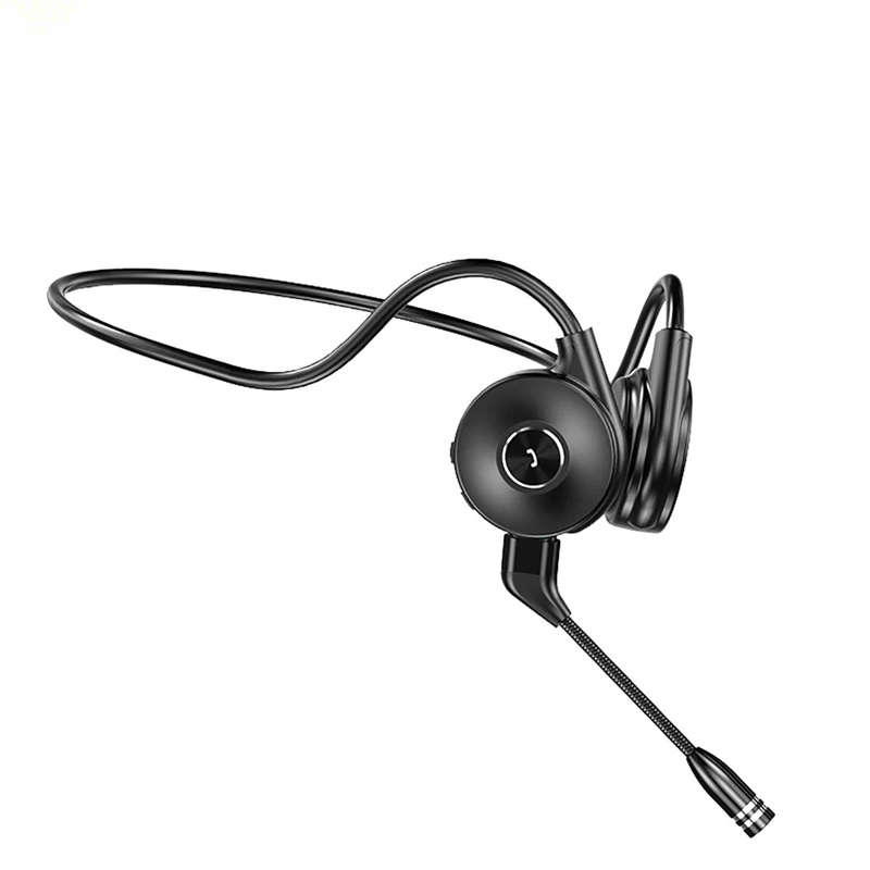 Bakeey M1 Bone Conduction Headphones HiFi Dual Microphone Noise Reduction Waterproof Sports Phone Headset With Microphone -Black
