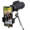IPRee 40X60 Monocular Optical HD Lens Telescope + Tripod + Mobile Phone Clip Handheld Night Vision Monocular for Hunting Camping