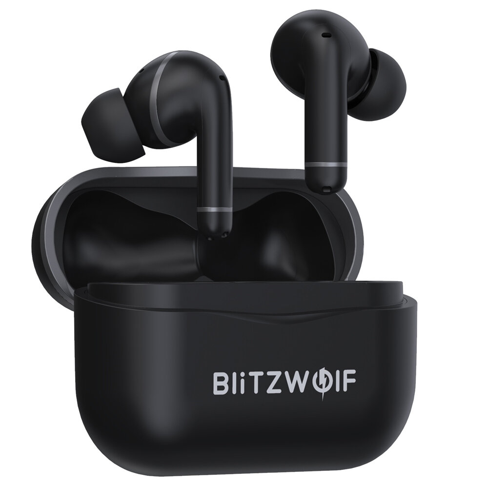 BlitzWolf BW-ANC3 bluetooth V5.0 Earphone Dual Active Noise Cancelling HiFi Stereo Bass Sports Headphone with 6 Mic HD Calls
