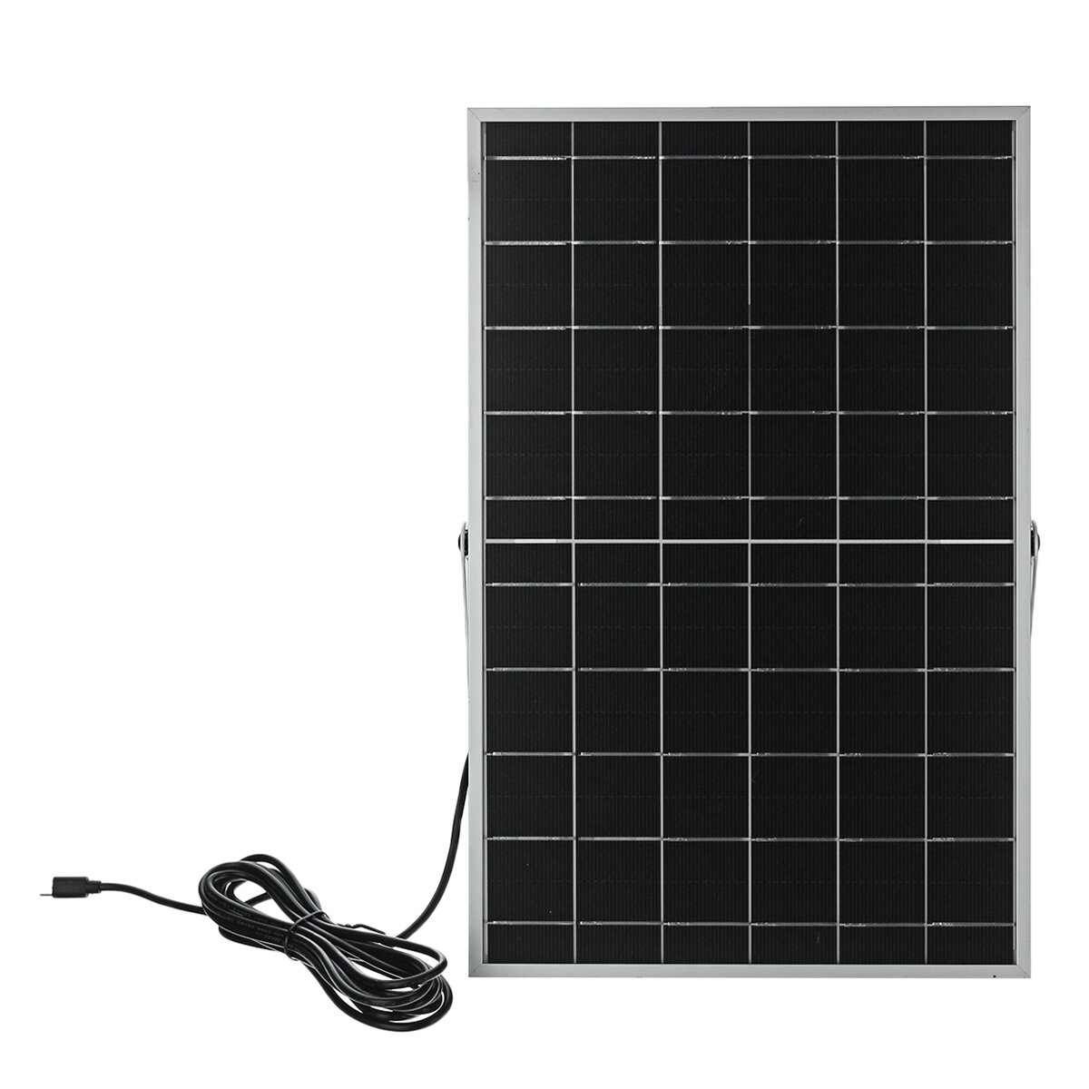 50W 6V Portable Solar Panel Dual DC USB Charger Kit Solar Power Panel Micro USB Charger with 3m Cable