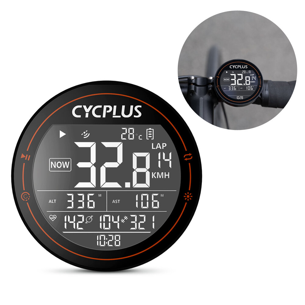 CYCPLUS M2 ANT+GPS Bluetooth Bike Computer Smart Wireless Stopwatch Speedometer Odometer Waterproof Cyclocomputer Accessories