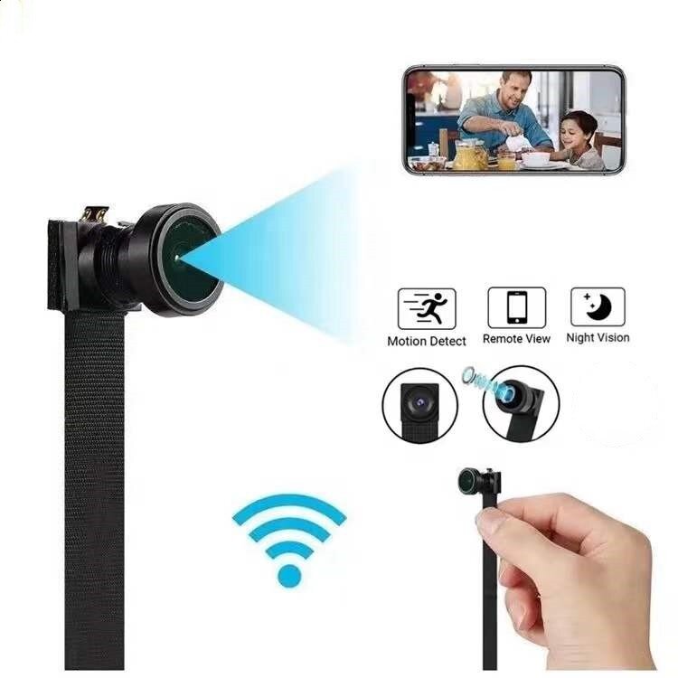 GUUDGO HD 1080P USB Mini Wifi Camera V380 Flexible 360 Night Vision Motion Sensor Detection Loop Video for Home Office