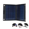 IPRee 20W 18V Folding Solar Panel Charger USB Backpacking Power Bank Power Supply for Camping Travel