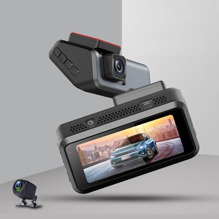 V6 3" FHD 1080P Dash Cam Car DVR Double Lens Recording Night Vision Parking Monitor G-sensor 
