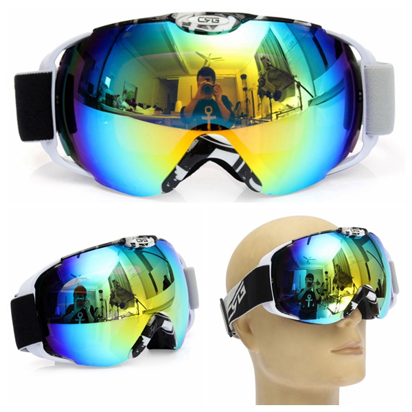 Adult Unisex Anti-fog Dual Lens Goggles for Snowboard Skiing Motorcycle Racing Outdoor