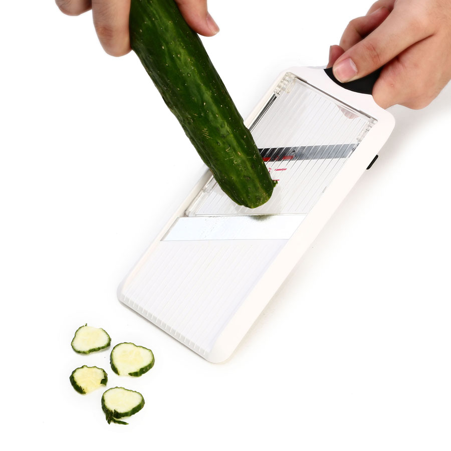 Kitchen Multifunctional Vegetable Eggplant Slicer Shredder Slicing Device With 2 Blades