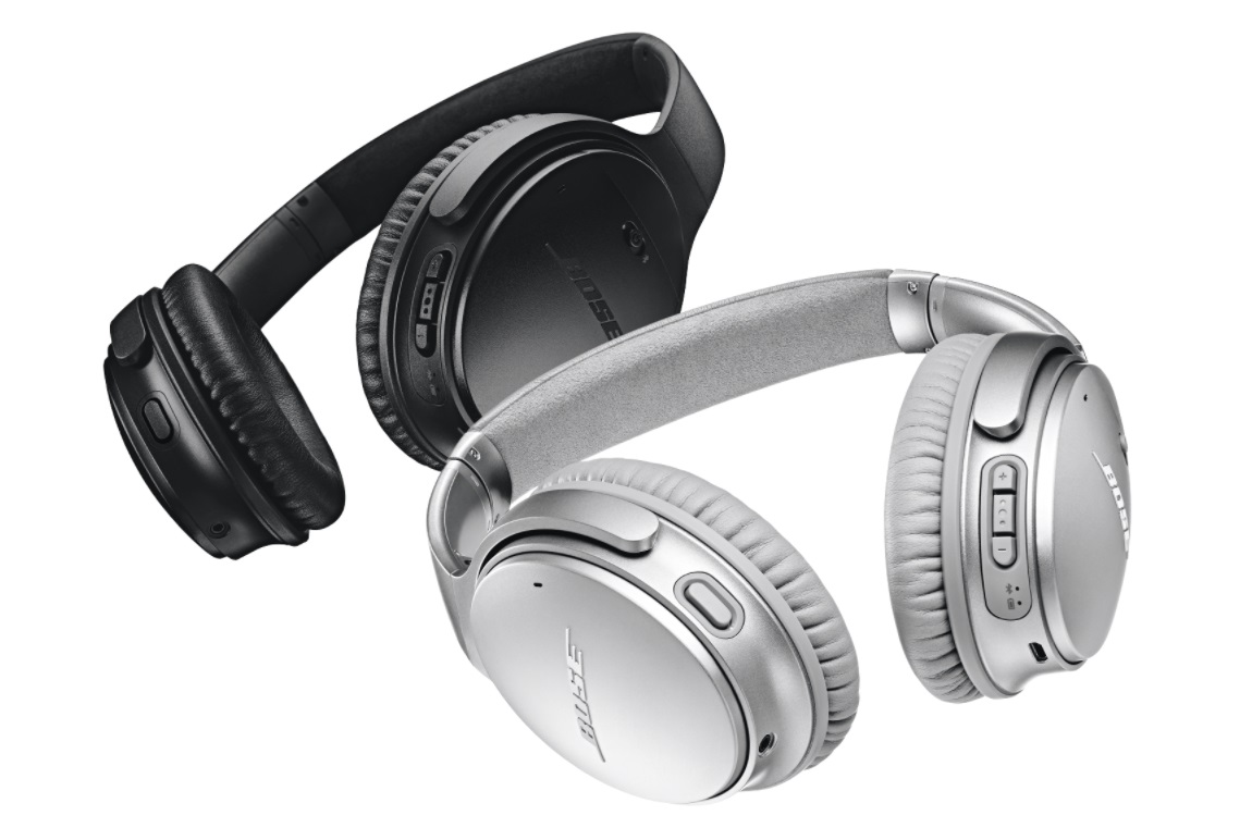 Silver Bose Bose QC QuietComfort 35 II Over-the-Ear Wireless Headphones 